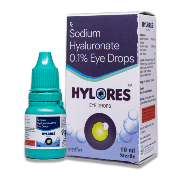 HYLORES™ | Sodium Hyaluronate 0.1% Eye Drops