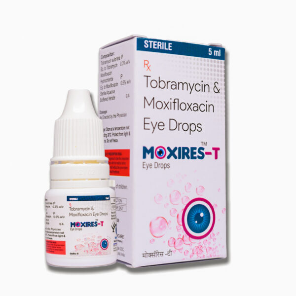 MOXIRES-T | Tobramycin 0.3% w/v + Moxifloxacin 0.5% w/v ( Eye Drops)